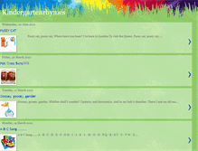 Tablet Screenshot of kindergartenrhymes.blogspot.com