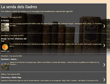 Tablet Screenshot of lasendadelslladres.blogspot.com