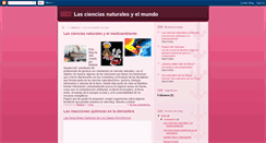 Desktop Screenshot of lascienciasnaturalesyelmundo09.blogspot.com