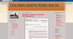 Desktop Screenshot of coloniasantarosasalta.blogspot.com