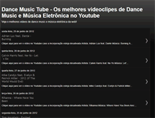 Tablet Screenshot of dancemusictube.blogspot.com