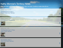 Tablet Screenshot of kathymorrowsterritorynews.blogspot.com