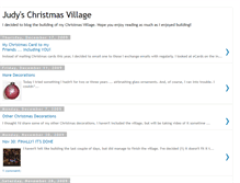 Tablet Screenshot of judyschristmasvillage.blogspot.com