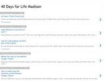 Tablet Screenshot of 40daysforlifemadison.blogspot.com