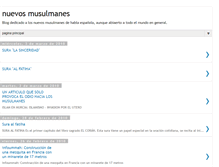 Tablet Screenshot of nuevosmusulmanes.blogspot.com