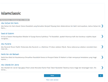 Tablet Screenshot of islamclassic.blogspot.com
