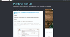 Desktop Screenshot of phantomtdb.blogspot.com