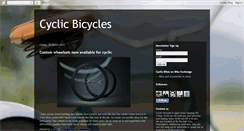Desktop Screenshot of cyclic-bikes.blogspot.com