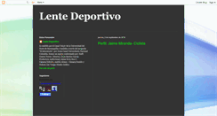 Desktop Screenshot of lentedeportivo.blogspot.com