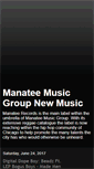 Mobile Screenshot of manateerecords.blogspot.com