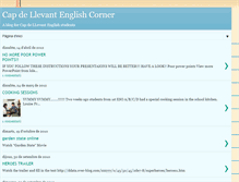 Tablet Screenshot of capdellevantenglishcorner.blogspot.com