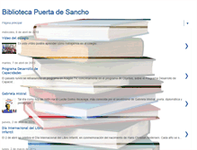 Tablet Screenshot of bibliotecapuertadesancho.blogspot.com