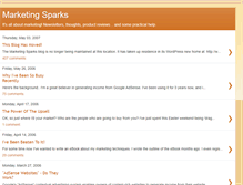 Tablet Screenshot of marketing-sparks.blogspot.com