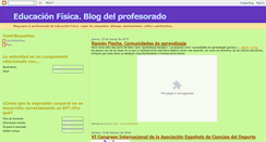 Desktop Screenshot of educacionfisicaprofesorado.blogspot.com