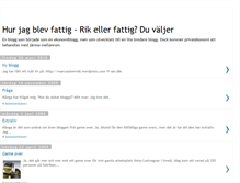 Tablet Screenshot of hurjagblevfattig.blogspot.com