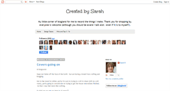 Desktop Screenshot of createdbysarah.blogspot.com