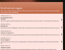 Tablet Screenshot of ikwilookwatzeggen.blogspot.com