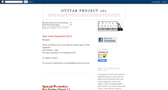 Desktop Screenshot of guitarproject101.blogspot.com