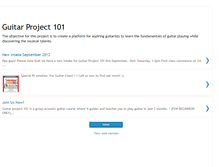 Tablet Screenshot of guitarproject101.blogspot.com