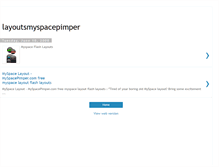 Tablet Screenshot of layoutsmyspacepimper.blogspot.com