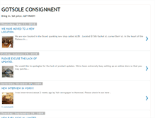 Tablet Screenshot of gotsoleconsignment.blogspot.com