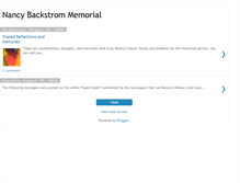 Tablet Screenshot of nancybackstrom.blogspot.com