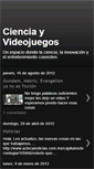 Mobile Screenshot of cienciayvideojuegos.blogspot.com