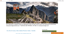 Desktop Screenshot of machupicchuviajes.blogspot.com