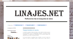 Desktop Screenshot of linajesblog.blogspot.com