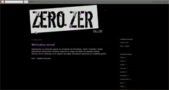 Desktop Screenshot of galeriazerozer.blogspot.com