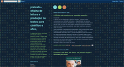 Desktop Screenshot of oficinapretexto.blogspot.com