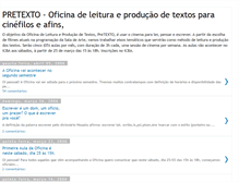 Tablet Screenshot of oficinapretexto.blogspot.com