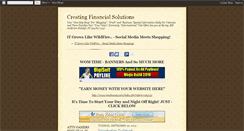 Desktop Screenshot of creatingfinancialsolutions.blogspot.com