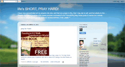 Desktop Screenshot of lifesshortprayhard.blogspot.com