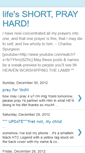 Mobile Screenshot of lifesshortprayhard.blogspot.com