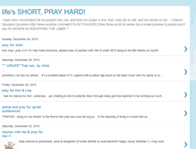 Tablet Screenshot of lifesshortprayhard.blogspot.com