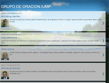 Tablet Screenshot of grupodeoracioniump.blogspot.com