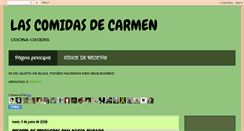 Desktop Screenshot of lascomidasdecarmen.blogspot.com