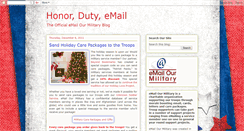 Desktop Screenshot of emailourmilitary.blogspot.com