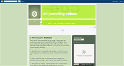 Desktop Screenshot of empoweringvoices.blogspot.com