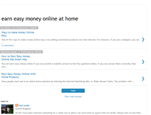 Tablet Screenshot of earneasymoneyonlineathome.blogspot.com