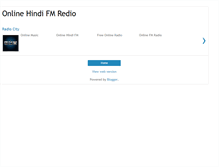 Tablet Screenshot of hindi-fm-radio.blogspot.com