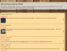 Tablet Screenshot of mummelskleinewelt.blogspot.com