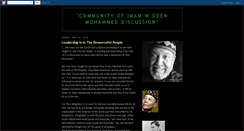 Desktop Screenshot of imamwdeenmohammedleadershipdiscussion.blogspot.com