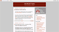 Desktop Screenshot of edlproject.blogspot.com