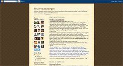 Desktop Screenshot of kejawenmaneges.blogspot.com