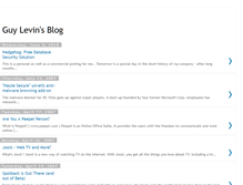 Tablet Screenshot of guylevin.blogspot.com