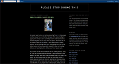 Desktop Screenshot of pleasestopdoingthis.blogspot.com