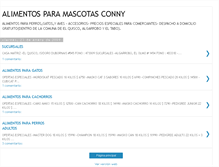Tablet Screenshot of alimentosparamascotasconny.blogspot.com