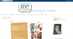Desktop Screenshot of myaephotography.blogspot.com